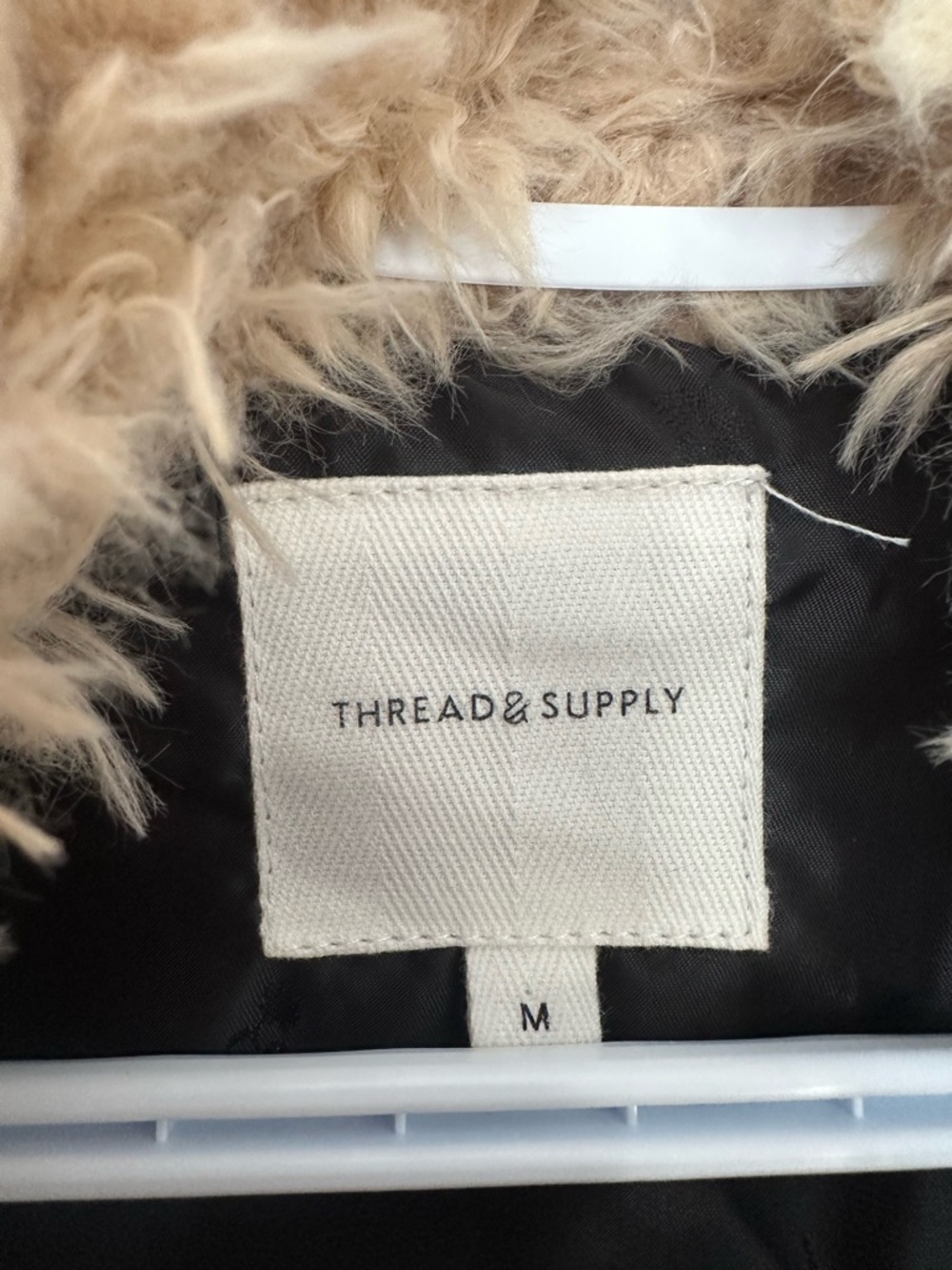 NWOT Thread & Supply Teddy Bear Jacket Size Medium - Picture 6 of 6